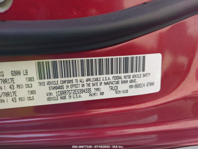 1C6RR7GT2ES394335 RAM 1500 Outdoorsman