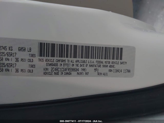 2C4RC1CG4FR590604 Chrysler Town & Country Touring-l