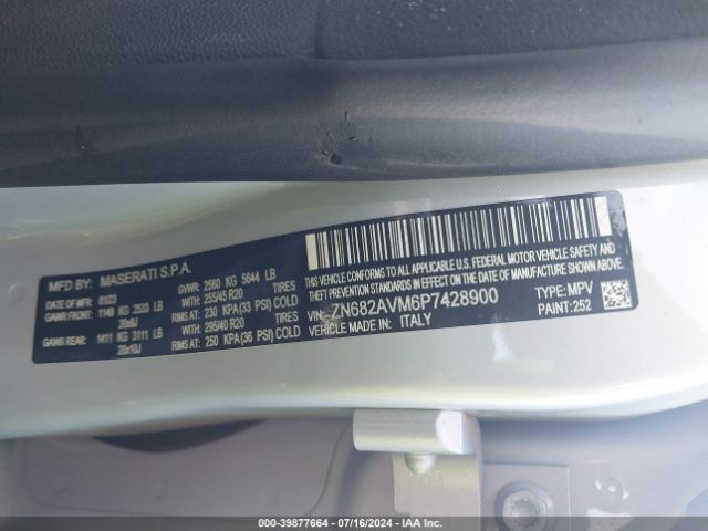 ZN682AVM6P7428900 Maserati Grecale Modena