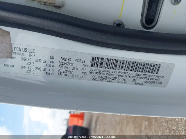 Jeep Compass Sport 2016 1C4NJCBAXGD525225 Image 9