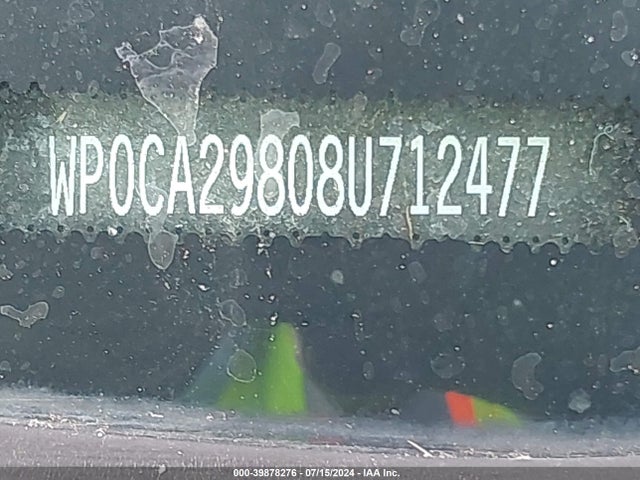 2008 PORSCHE BOXSTER WP0CA29808U712477 Photo 8