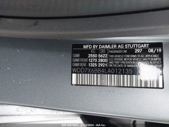 2020 MERCEDES-BENZ AMG GT 53 4-DOOR COUPE WDD7X6BB4LA012135 Photo 8