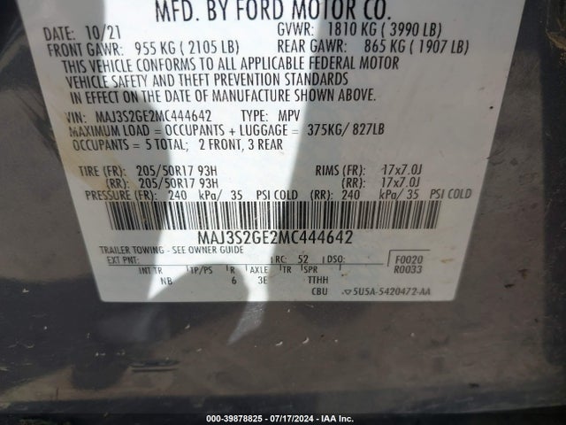 Ford Ecosport Se 2021 MAJ3S2GE2MC444642 Image 9