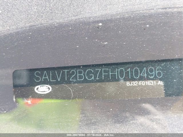 SALVT2BG7FH010496 Land Rover Range Rover Evoque Dynamic