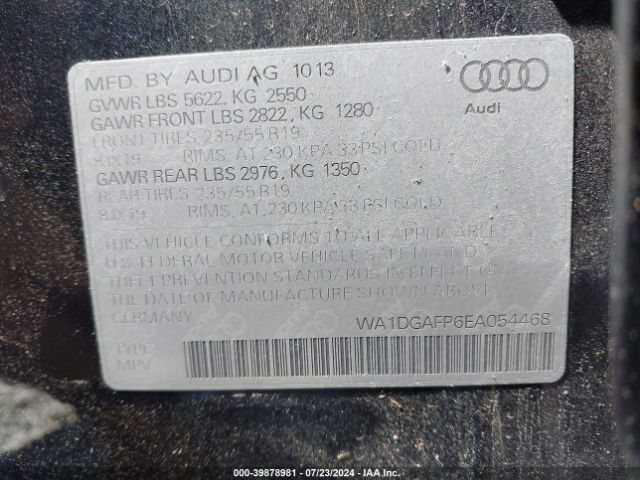 WA1DGAFP6EA054468 Audi Q5 3.0t Premium Plus