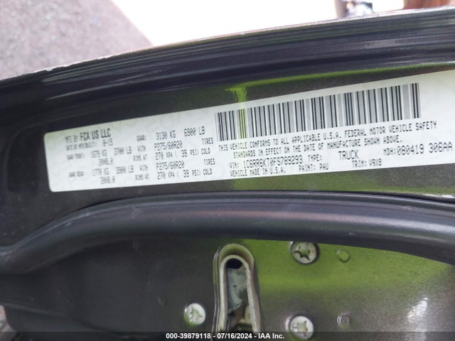 RAM 1500 Express 2015 1C6RR6KT0FS789293 Image 8