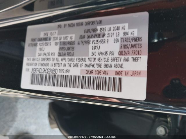 JM3KFADL9H0224680 Mazda Cx-5 Grand Select