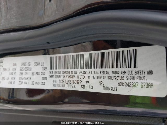 1C4PJLDS9FW738054 Jeep Cherokee Limited