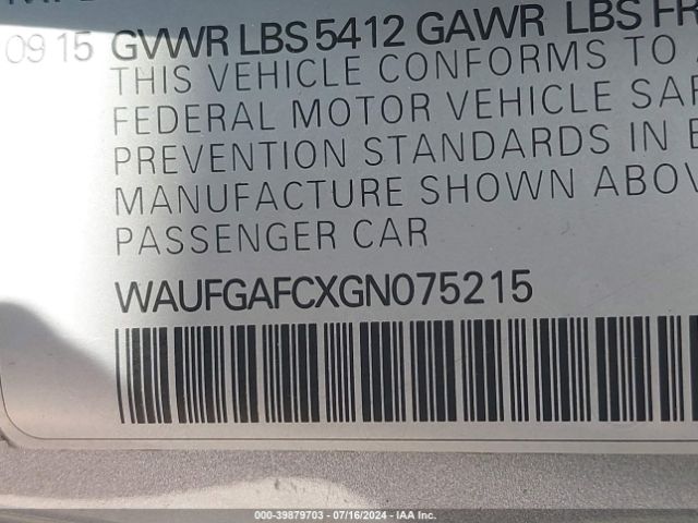 WAUFGAFCXGN075215 Audi A6 3.0t Premium Plus