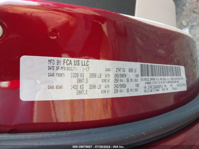 2C4RC1GG6HR683718 Chrysler Pacifica Limited