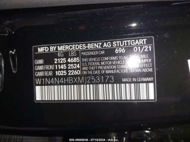 2021 MERCEDES-BENZ GLA 250 W1N4N4HBXMJ253173 Photo 8