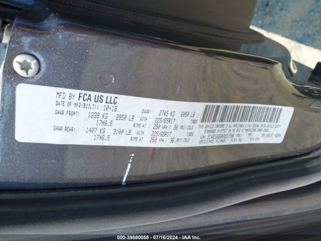 2C4RDGBG6KR551508 Dodge Grand Caravan Se Plus