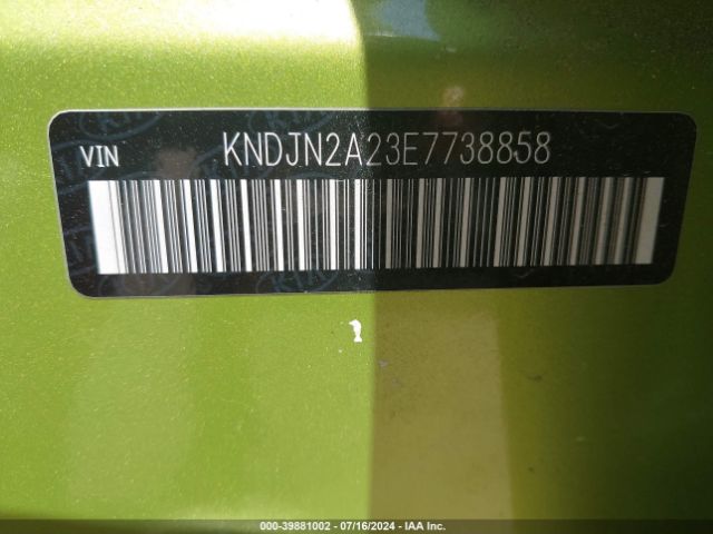 KNDJN2A23E7738858 KIA Soul