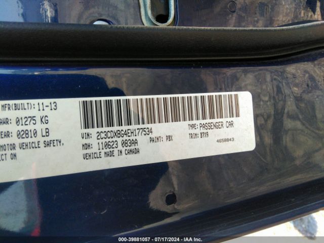 2C3CDXBG4EH177534 Dodge Charger Se