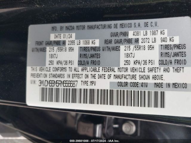 3MVDMBBM5RM656687 Mazda Cx-30 2.5 S Select Sport