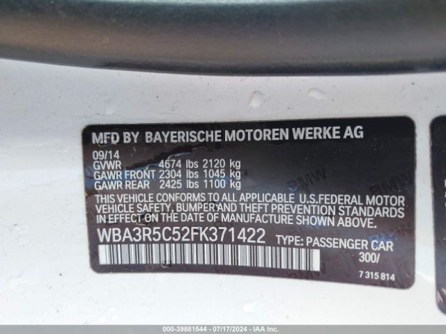 WBA3R5C52FK371422 BMW 435i Xdrive