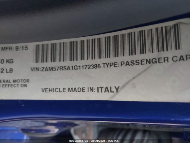 ZAM57RSA1G1172386 Maserati GHIBLI S