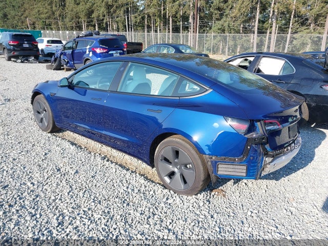 Tesla Model 3 Rear-wheel Drive 2022 5YJ3E1EAXNF159283 Image 3