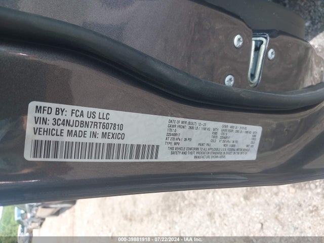 Jeep Compass Latitude 4x4 2024 3C4NJDBN7RT607810 Image 9