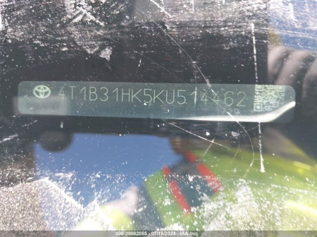 4T1B31HK5KU514462 Toyota Camry Hybrid Le