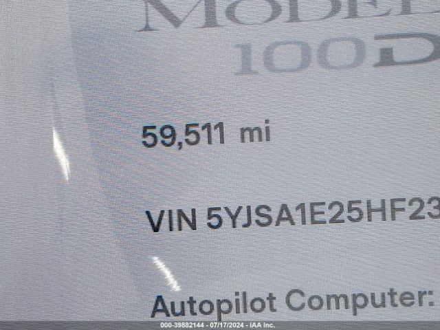 5YJSA1E25HF234072 Tesla Model S 100d/60d/75d/90d/p100d