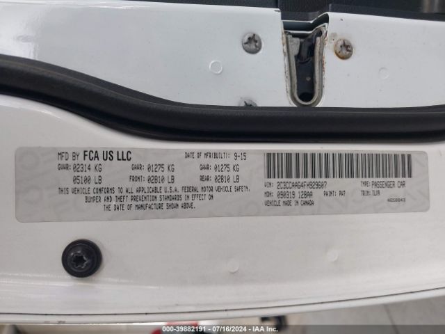 2C3CCAAG4FH929607 Chrysler 300 Limited