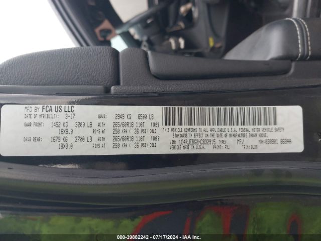 1C4RJEBG2HC832915 Jeep Grand Cherokee Limited 4x2