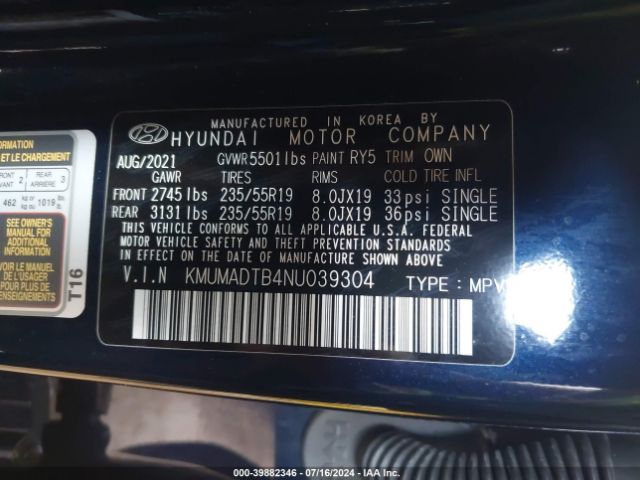 KMUMADTB4NU039304 Genesis Gv70 2.5t Awd