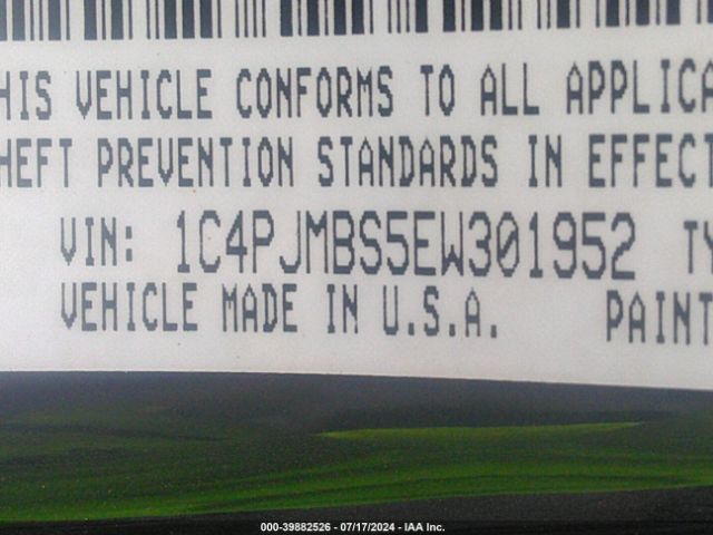 1C4PJMBS5EW301952 Jeep Cherokee Trailhawk