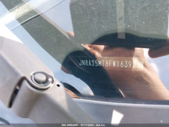 JN8AS5MT8FW163926 Nissan Rogue Select S