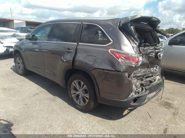 Toyota Highlander Xle V6 2015 5TDKKRFH1FS093038 Image 3