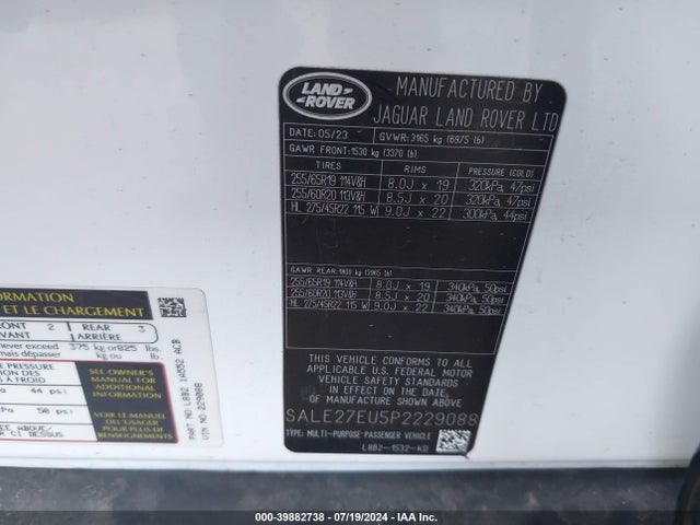SALE27EU5P2229088 Land Rover Defender 110 X-dynamic Se