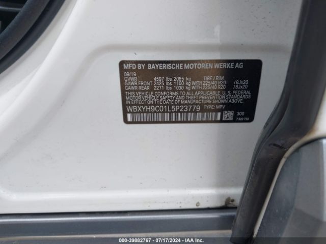 WBXYH9C01L5P23779 BMW X2 Sdrive28i