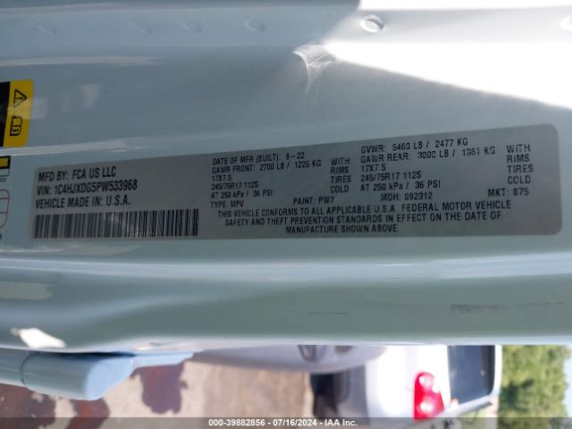 1C4HJXDG5PW533968 Jeep Wrangler 4-door Sport S 4x4