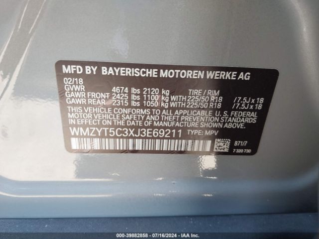 WMZYT5C3XJ3E69211 Mini Countryman Cooper S