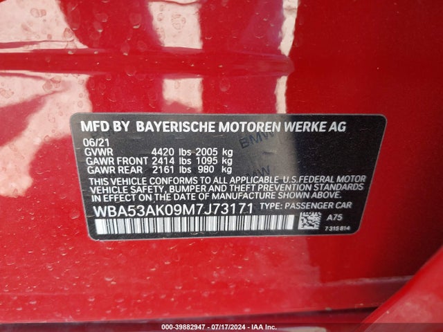 BMW 228i Gran Coupe Sdrive 2021 WBA53AK09M7J73171 Image 9