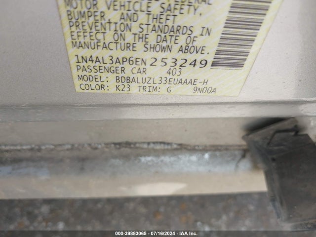 Nissan Altima 2.5 Sv 2014 1N4AL3AP6EN253249 Image 9