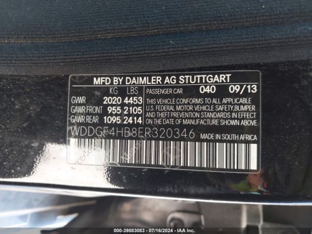 WDDGF4HB8ER320346 Mercedes-Benz C 250 Luxury/sport