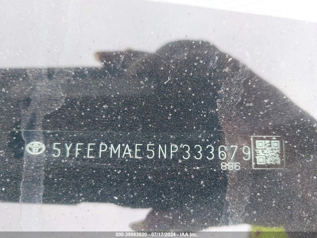 Toyota COROLLA LE 2022 5YFEPMAE5NP333679 Image 9