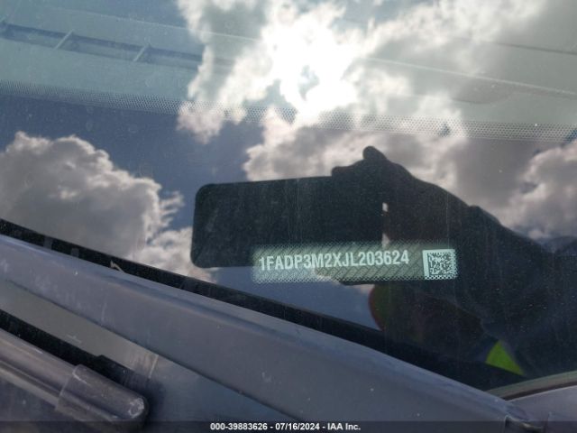 1FADP3M2XJL203624 Ford FOCUS SEL