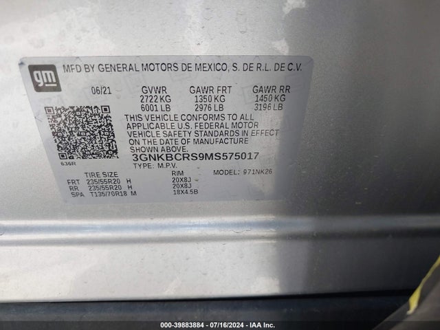 Chevrolet Blazer Fwd 2lt 2021 3GNKBCRS9MS575017 Image 24