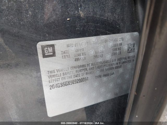 2G4GS5GX9E9200084 Buick Regal Turbo Premium Ii