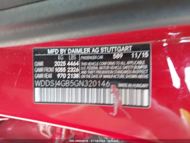 WDDSJ4GB5GN320146 Mercedes-Benz CLA 250 4MATIC