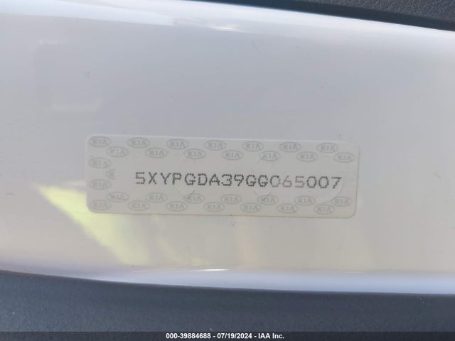 KIA Sorento 2.4l Lx 2016 5XYPGDA39GG065007 Image 9