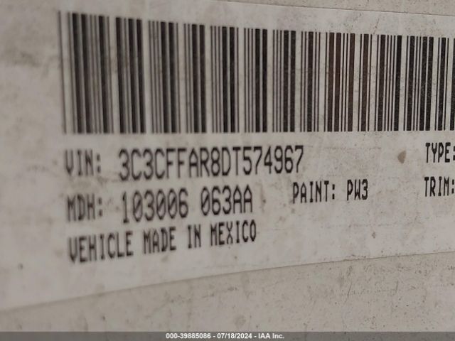 2013 FIAT 500 3C3CFFAR8DT574967 Photo 8