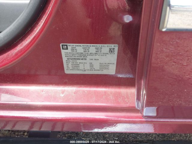 3GTU2VEC5EG148790 GMC Sierra 1500 Slt