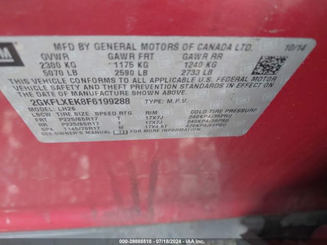2GKFLXEK8F6199288 GMC Terrain Slt-1