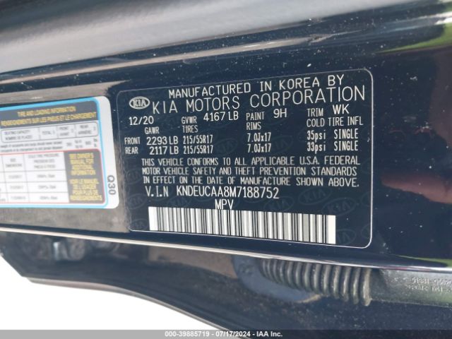 KNDEUCAA8M7188752 KIA SELTOS S
