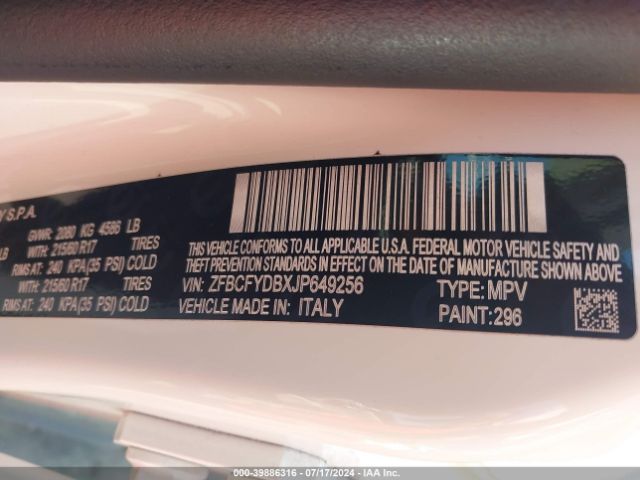 2018 FIAT 500X ZFBCFYDBXJP649256 Photo 8