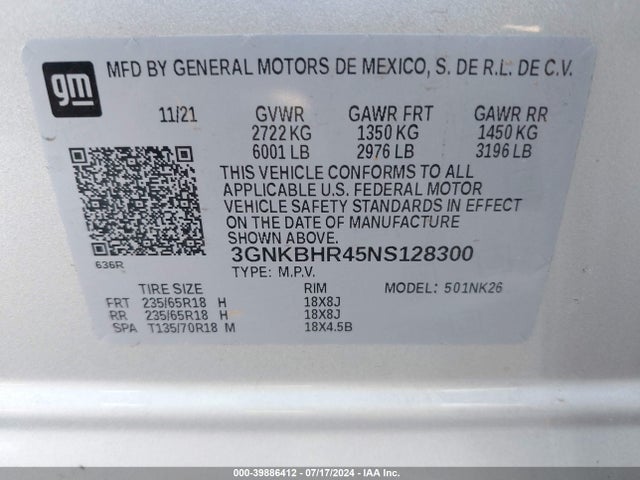 Chevrolet Blazer Awd 2lt 2022 3GNKBHR45NS128300 Image 9